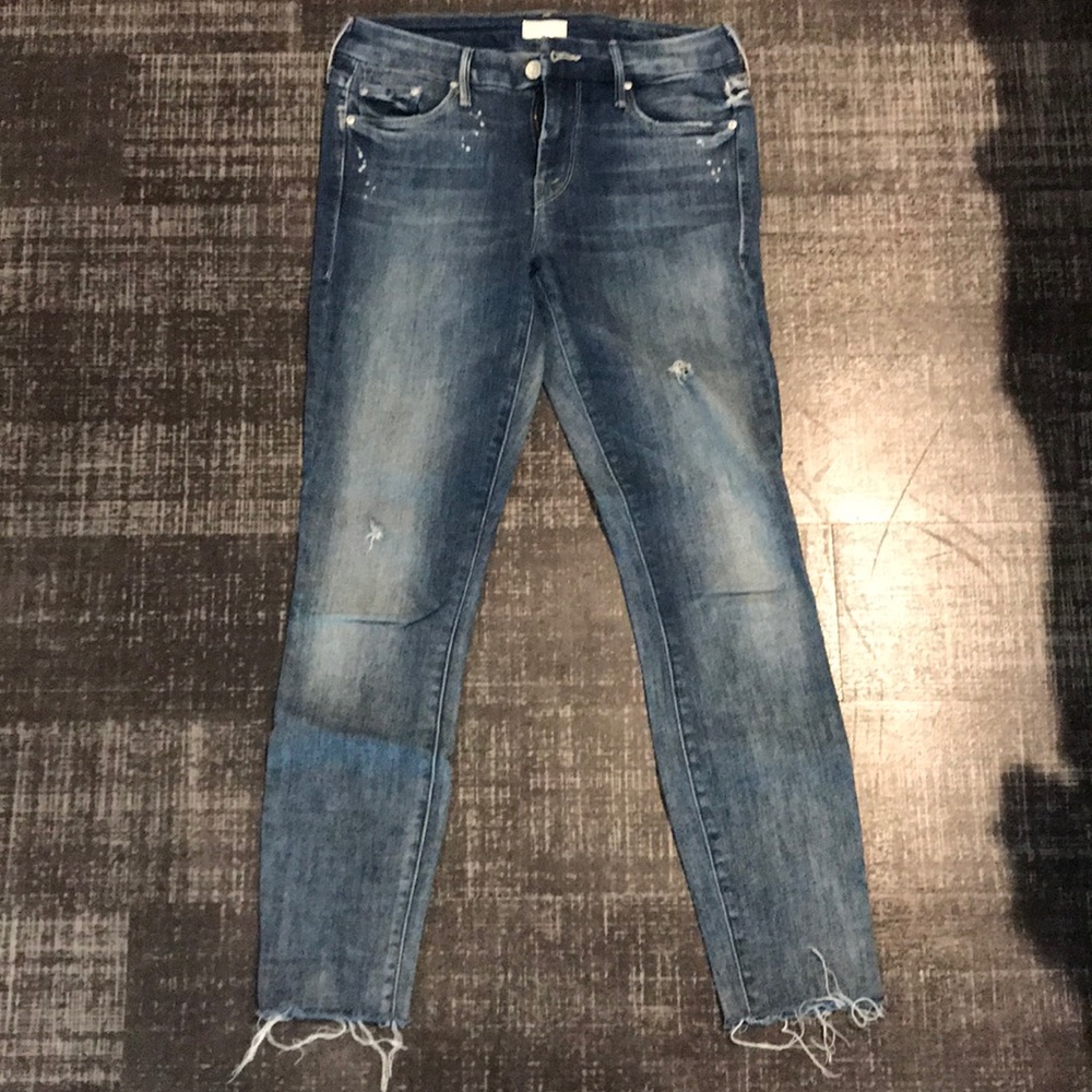Mother Denim Looker Ankle Fray size 26